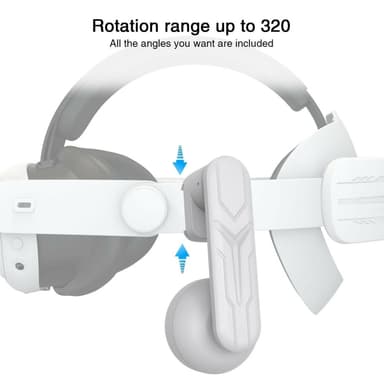 Hörlurar för Meta Quest 2/3 VR-headset 3,5 mm hörlurar med töjbar klämma