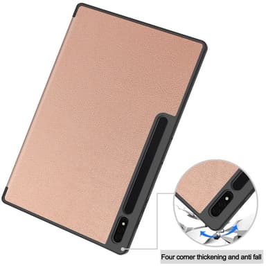 För Samsung Galaxy Tab S10 Ultra Stativfodral Stötsäkert med Pennhållare - Guld