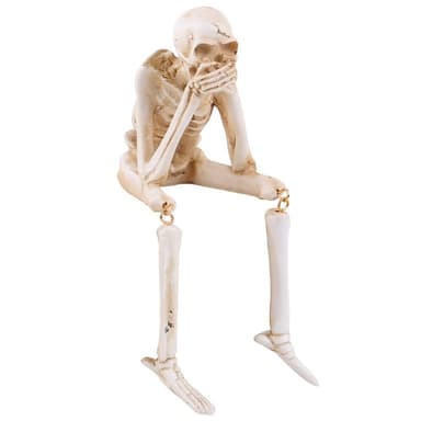 Halloween skelettfigur Spooky Skull Dekoration Fest Spökhus - Say No Evil