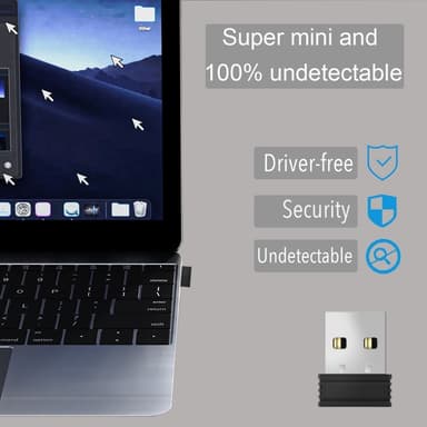 USB Mouse Jiggler Portable Mini Mouse Mover drivrutinsfri håller datorn aktiv