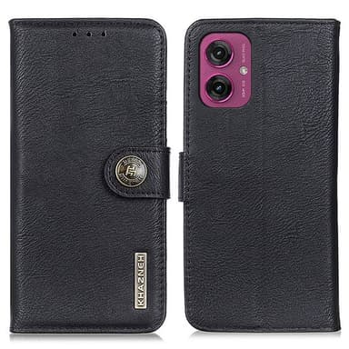KHAZNEH Motorola Moto G55 Lommebok-deksel - Svart