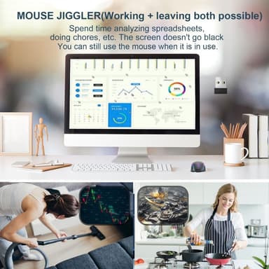 USB Mouse Jiggler Portable Mini Mouse Mover drivrutinsfri håller datorn aktiv