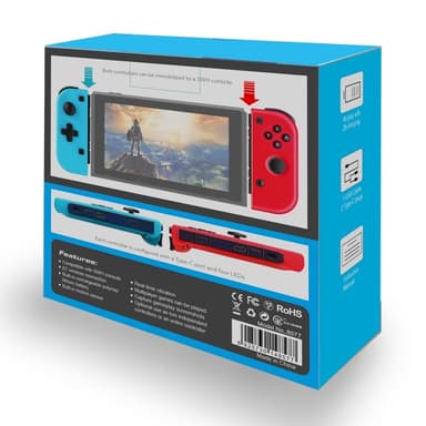 Kompatibel med Nintendo Switch Joypad trådlös Bluetooth-kontroller vänster och höger gamepad