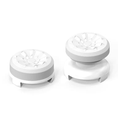 2st Tumgrepp Fingergrepp för Sony PlayStation 5 / 4 8BitDo Joystick Silikon - Vit