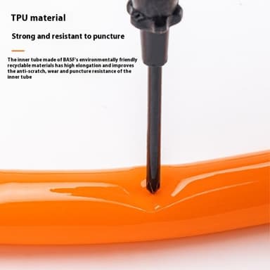 Ultralätt cykel Slang med 2 däckreparationslappar - 700C Presta-ventil 65 mm