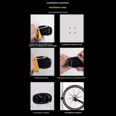Väggmonterad vertikal cykelparkeringsställ Platssparande cykelförvaringsställ