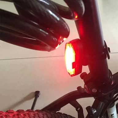 Bakljus Cykel Belysning Uppladdningsbart Varningsljus Hög Ljusstyrka 4 Ljuslägen