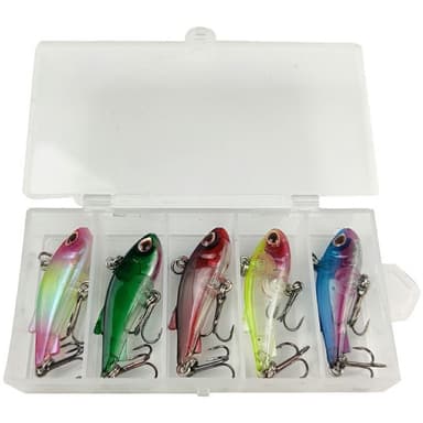5 st Fiskedrag naturtrogen simning Sjunkande Minnow bete sötvatten saltvatten
