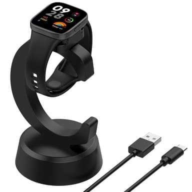 För Xiaomi Redmi Watch 3 / Watch 2 / Watch 2 Lite Laddare & docka 1m kabel