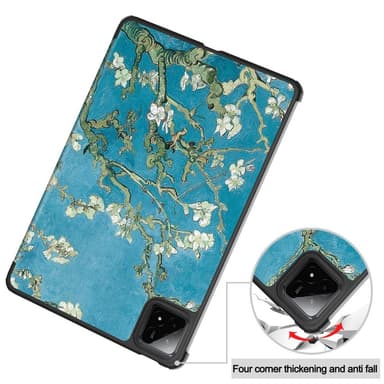 Slim Fit Cover Fodral För Xiaomi Pad 7 Auto Wake / Sleep - Apricot Blossom