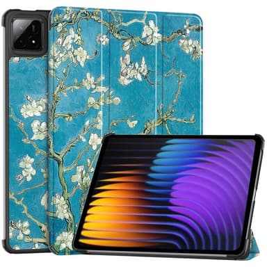 Slim Fit Cover Fodral För Xiaomi Pad 7 Auto Wake / Sleep - Apricot Blossom