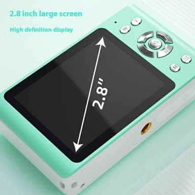 Digitalkamera 2,8-tum IPS-skärm HD CCD-kamera med 32GB TF-kort + kortläsare