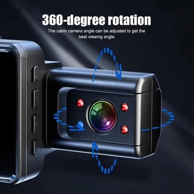 Fram och bak inspelning Dash Cam 1080P HD Night Vision Bilkamera Recorder