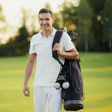 Golfbollshållare Roliga bokstäver Dubbla golfbollar Golfpresent - Stil B