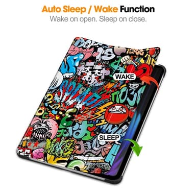 Slim Fit Cover Fodral För Xiaomi Pad 7 Auto Wake / Sleep - Graffiti