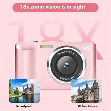 Digitalkamera 2,8-tum IPS-skärm HD CCD-kamera med 32GB TF-kort + kortläsare
