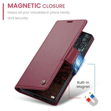 CASEME Plånboksfodral Xiaomi 14 - Röd
