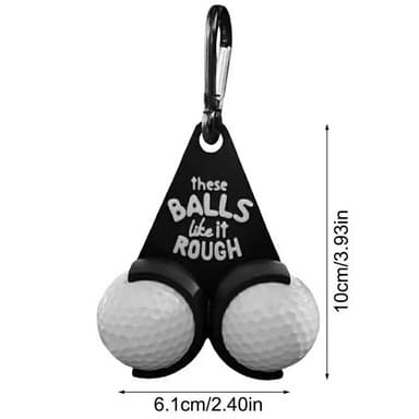 Golfbollshållare Roliga bokstäver Dubbla golfbollar Golfpresent - Stil B