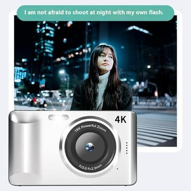 Digitalkamera 2,8-tum IPS-skärm HD CCD-kamera med 32GB TF-kort + kortläsare