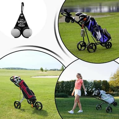 Golfbollshållare Roliga bokstäver Dubbla golfbollar Golfpresent - Stil B