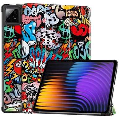 Slim Fit Cover Fodral För Xiaomi Pad 7 Auto Wake / Sleep - Graffiti