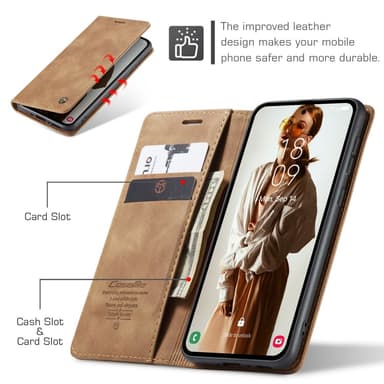 CASEME Plånboksfodral Samsung Galaxy A56 5G - Brun