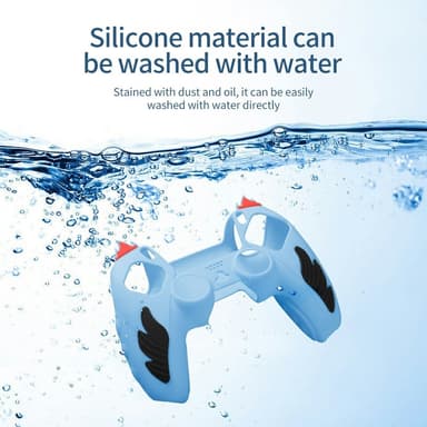 Playstation 5 / PS5 Silikon Skin Skal Fodral Anti-Slip Skydd Flame Design - Lila