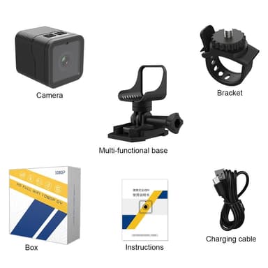 1080P HD Vattentät Utomhussport Cykelkamera WiFi Video Recorder Kamera