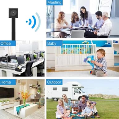 1080P HD trådlös WiFi-kamera Mini dold kamera knappdesign