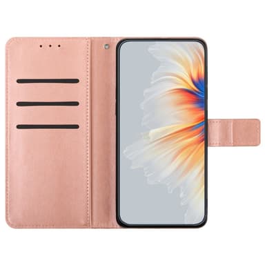 Till Samsung Galaxy A16 5G / A16 4G Fodral med Kortfack och Mandalamönster - Roséguld