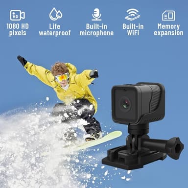 1080P HD Vattentät Utomhussport Cykelkamera WiFi Video Recorder Kamera