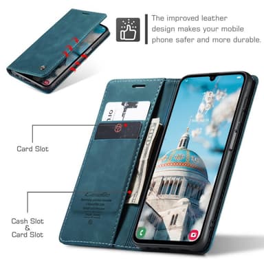 CASEME Plånboksfodral Samsung Galaxy A16 - Blå