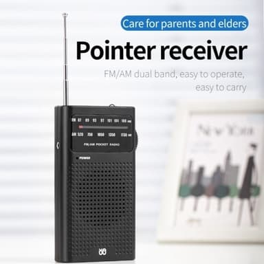 Fullkanals tvåbandsradio FM/AM bärbar radio, batteridriven