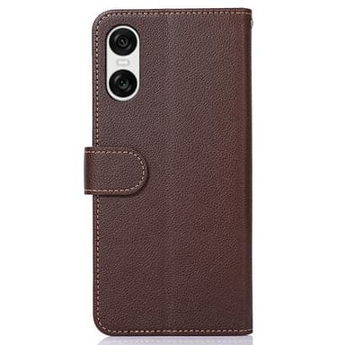KHAZNEH Sony Xperia 10 VI Plånboksfodral Brun/Blå