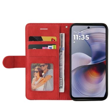 KT Plånboksfodral till Motorola Moto G55 - Röd