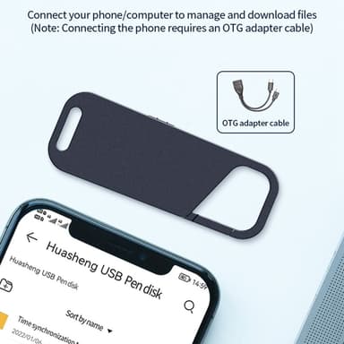 32GB brusreducering Digital Audio Voice Recorder MP3-spelare Diktafon med trådhörlurar