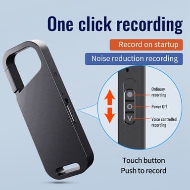 32GB brusreducering Digital Audio Voice Recorder MP3-spelare Diktafon med trådhörlurar