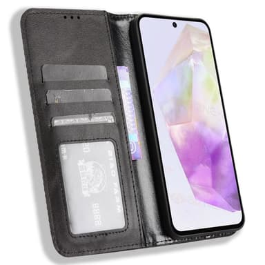 Till Samsung Galaxy A56 5G Plånboksfodral  - Svart