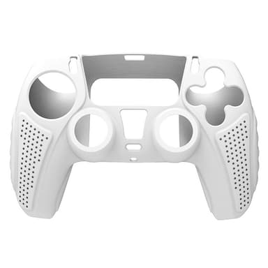HONSON Skyddsfodral Skal för Sony Playstation 5 Anti-Slip Silikon Skin Cover - Vit