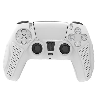 HONSON Skyddsfodral Skal för Sony Playstation 5 Anti-Slip Silikon Skin Cover - Vit