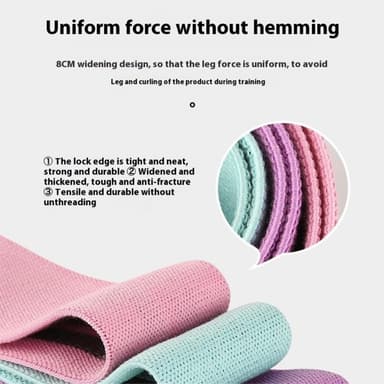 3st/set Yoga Fitness Motståndsband Latex Squat Träningsöglor Stretchband XL