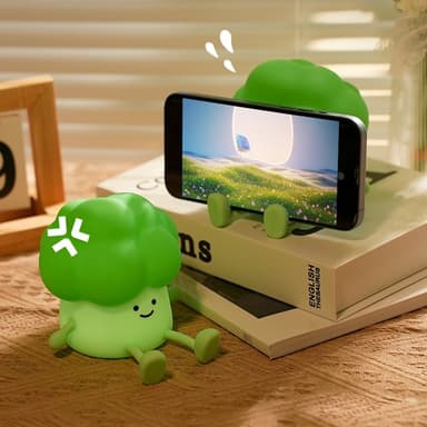 Broccoli Design Creative Silicone Tap Light Hemma Sovrum Nattlampa