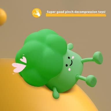 Broccoli Design Creative Silicone Tap Light Hemma Sovrum Nattlampa
