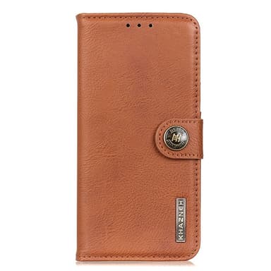 KHAZNEH för iPhone 16 Plånboksfodral - Brun