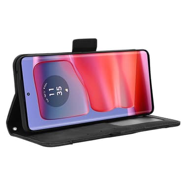 Till Motorola Edge 50 / Edge 50 Pro Plånboksfodral  - Svart