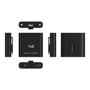 2-i-1 Bluetooth Sändare Mottagare Adapter för Musik Ljud Transceiver