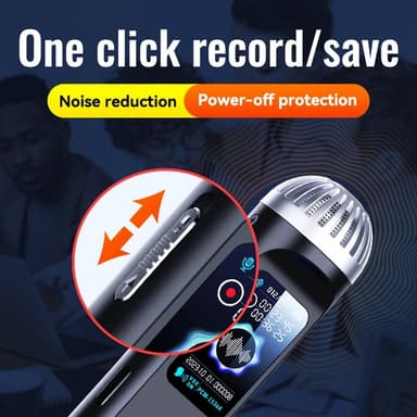 32GB digital ljudinspelare MP3-spelare Brusreducerande inspelningsenhet diktafon