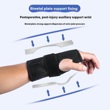 armband handledsstöd aluminiumplatta för karpaltunnel artrit - vänster hand