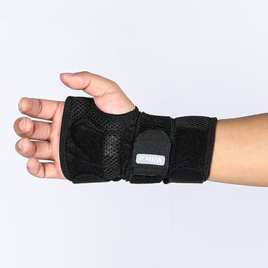 armband handledsstöd aluminiumplatta för karpaltunnel artrit - vänster hand