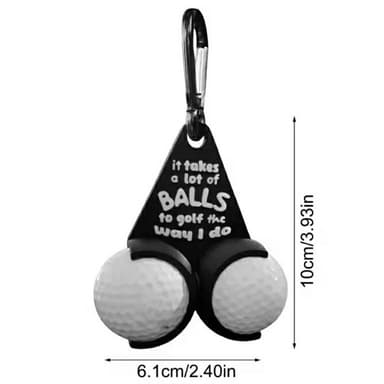 Golfbollshållare Roliga bokstäver Dubbla golfbollar Golfpresent - Stil C